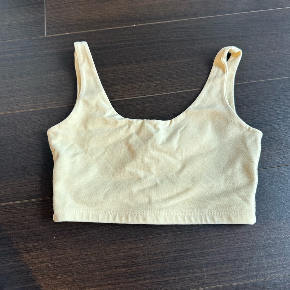 Brandy Melville Butter Yellow Crop Top